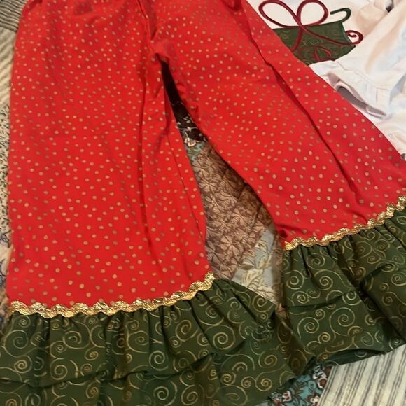 Christmas pants set,B monogrammed initial - Picture 7 of 7